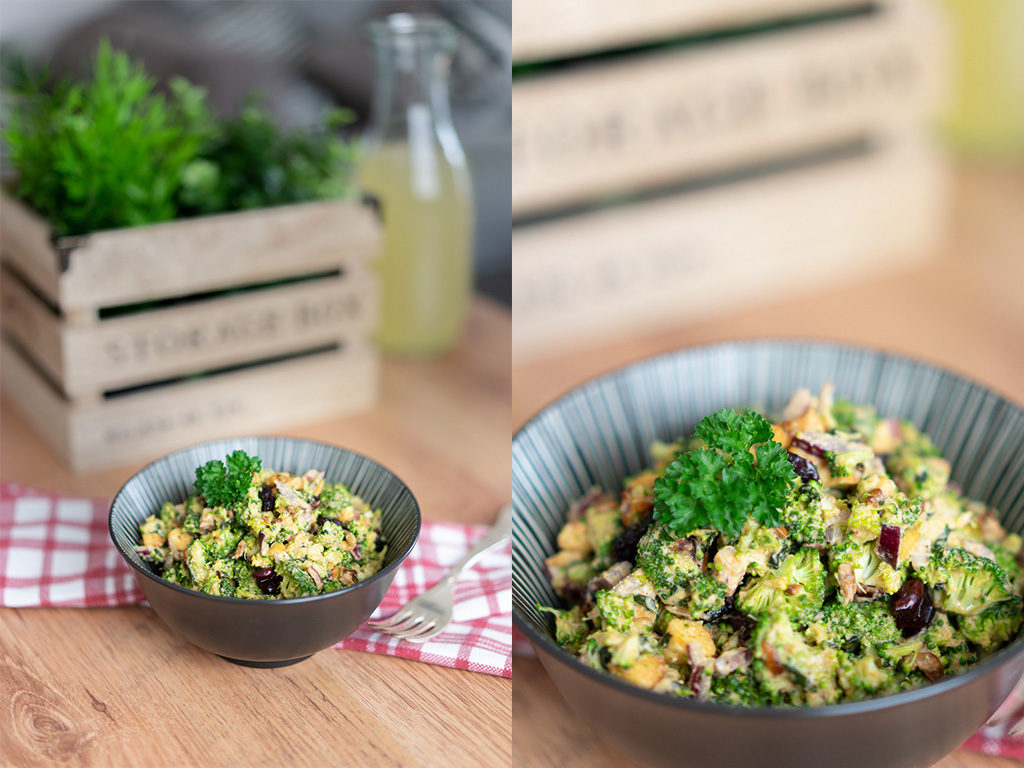 Roher Brokkolisalat mit Cashewcreme - Elena Salewski ...